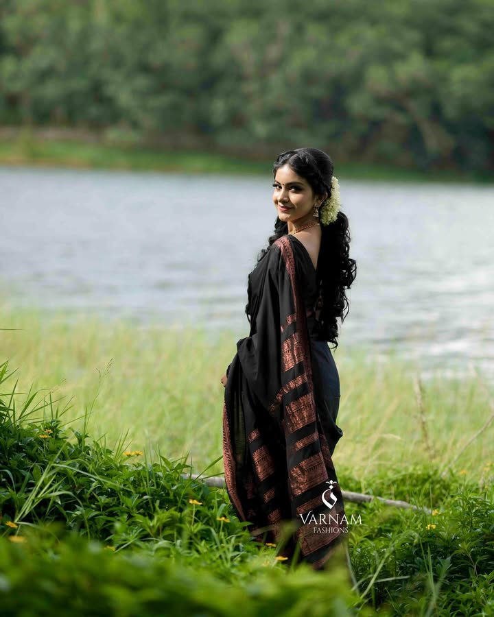 Black Copper Kalyani Cotton Saree