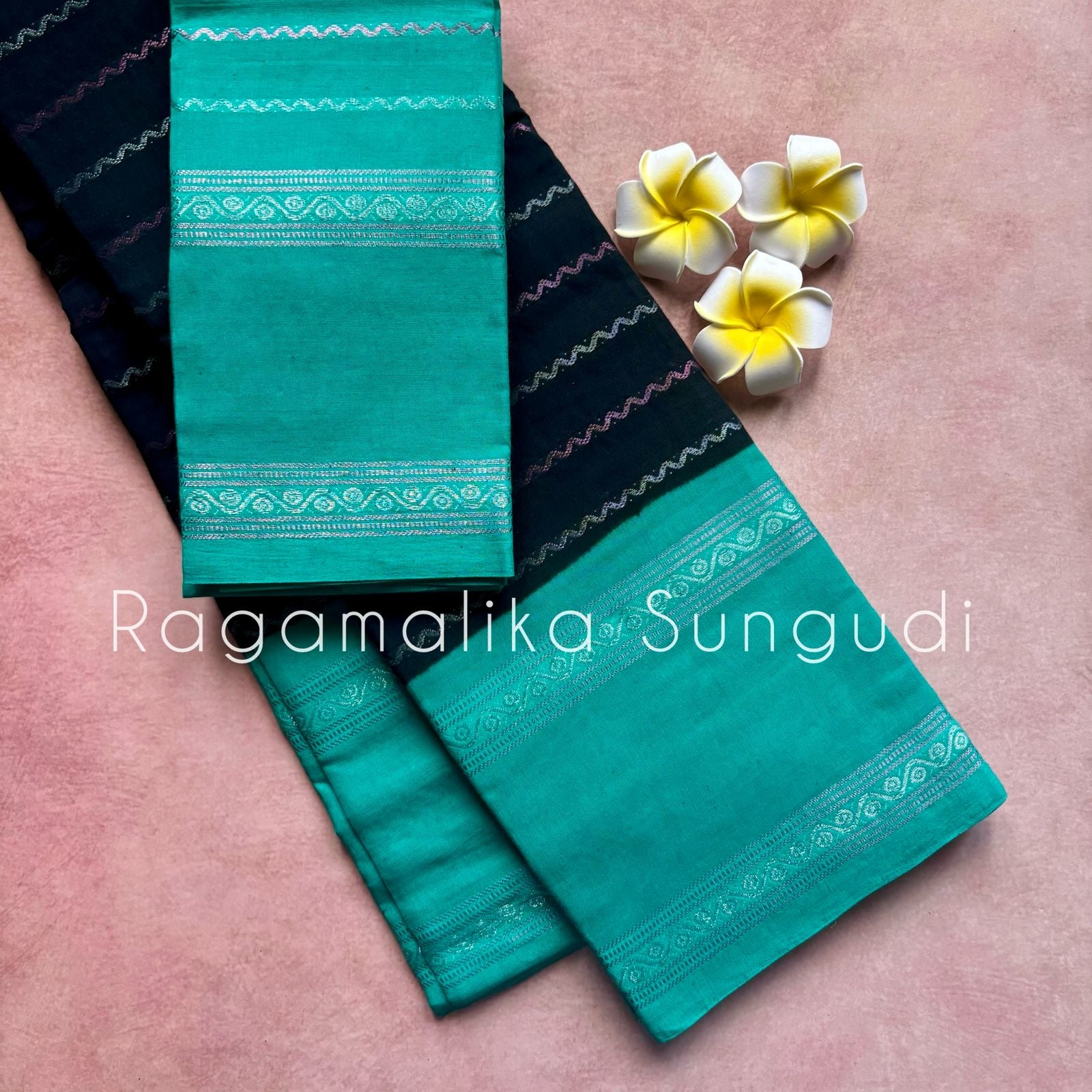 Ragamalika Sungudi Cotton Saree