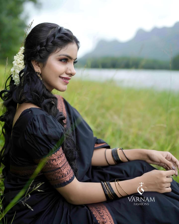 Black Copper Kalyani Cotton Saree