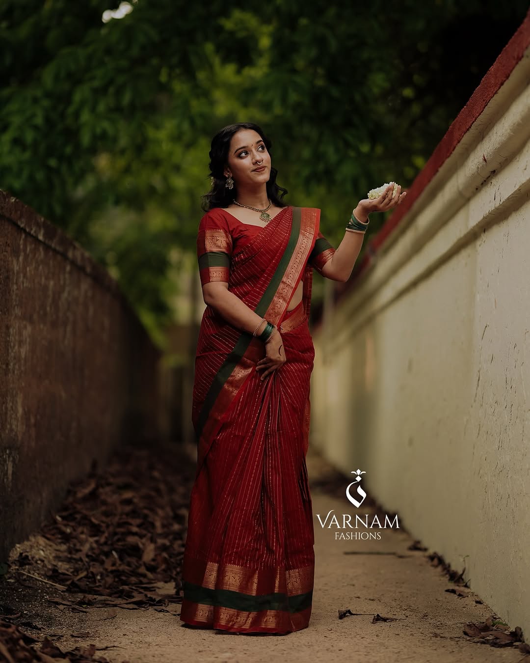 Red Rich Pallu Kanchi Cotton Saree