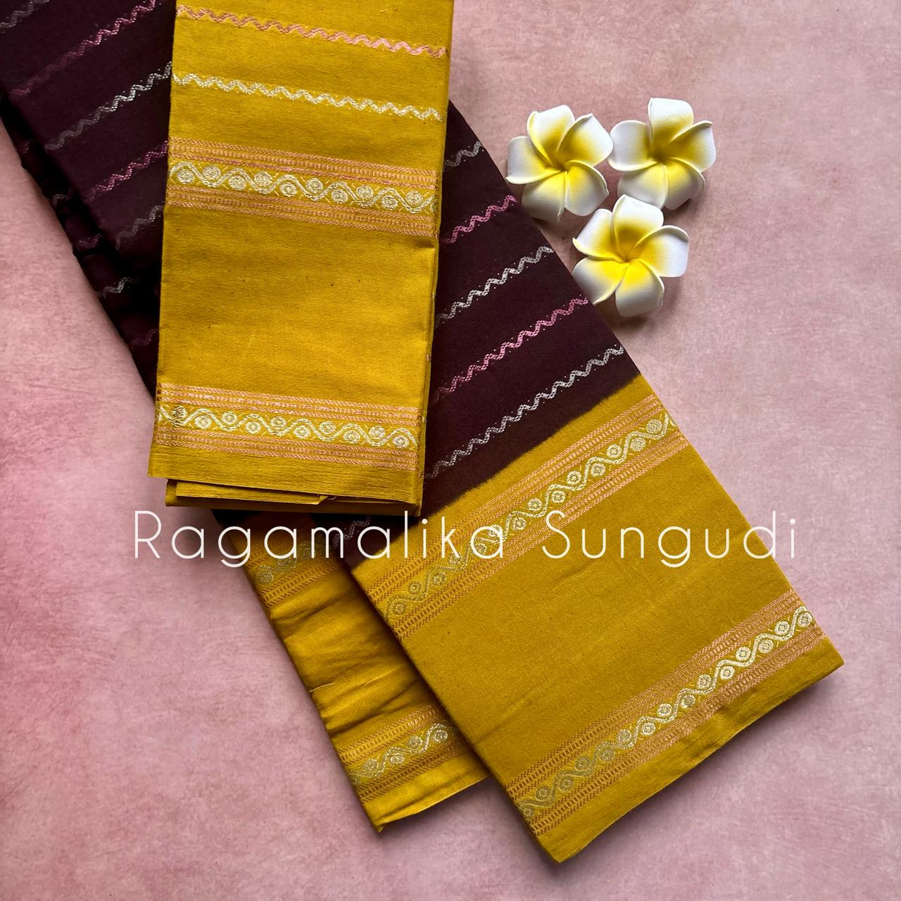 Ragamalika Sungudi Cotton Saree