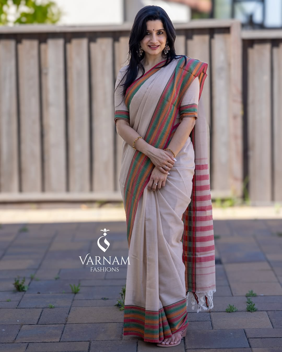 Halfwhite Narayanpet Cotton Saree