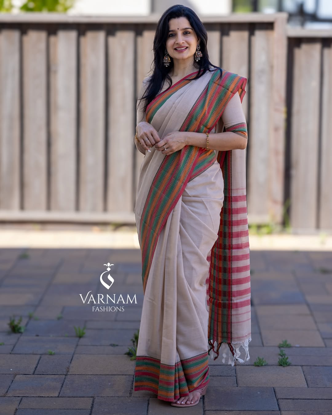 Halfwhite Narayanpet Cotton Saree