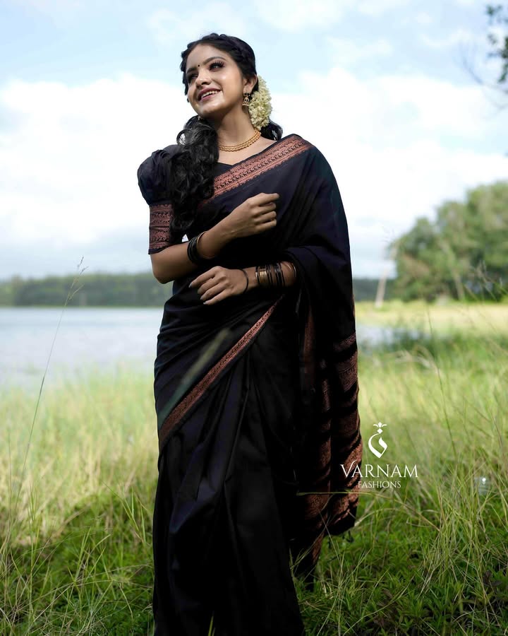 Black Copper Kalyani Cotton Saree
