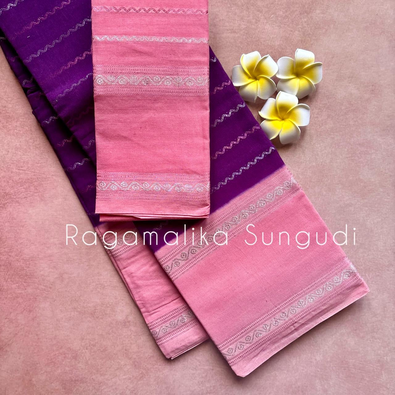 Ragamalika Sungudi Cotton Saree