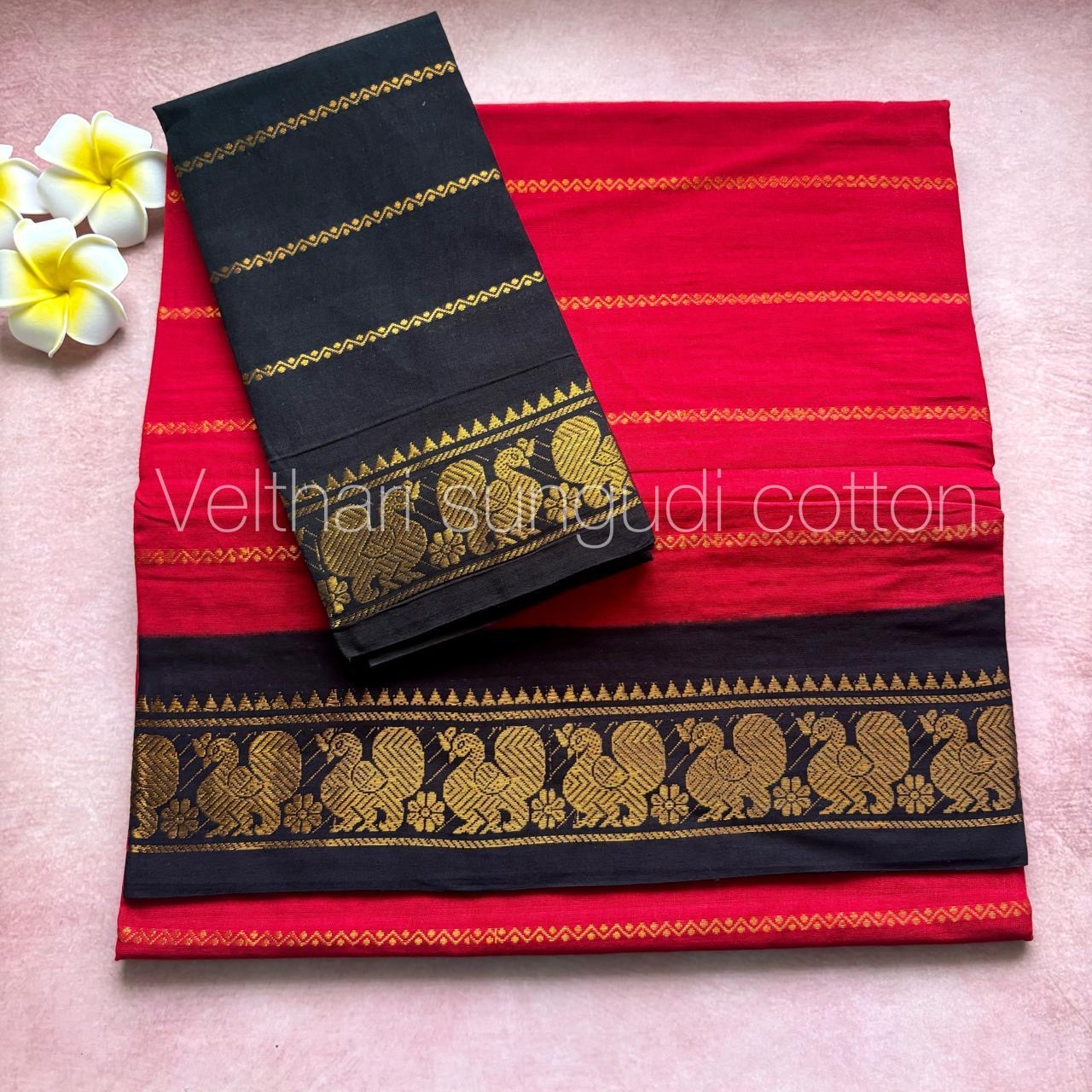 Velthari Sungudi Cotton Sarees