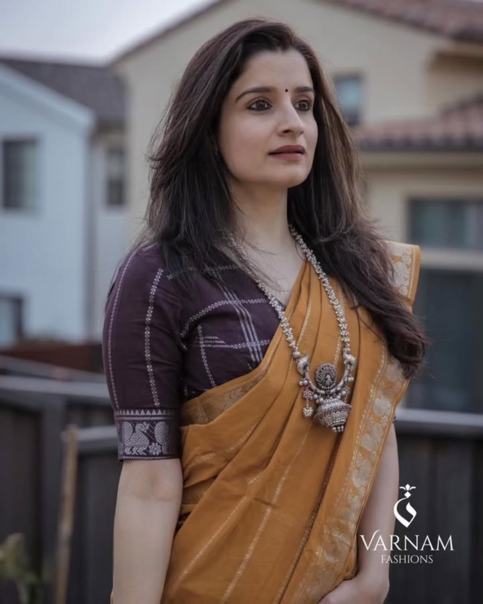 Mustard Silver Velthari Sungudi Cotton Saree